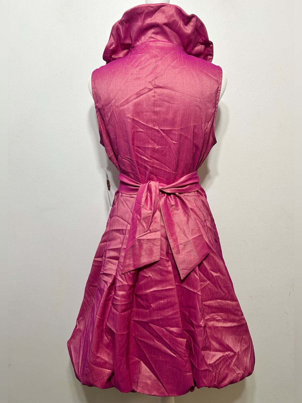 New! Samuel Dong Dupioni Bubble Dress Womens Size Small - Picture 6 of 16